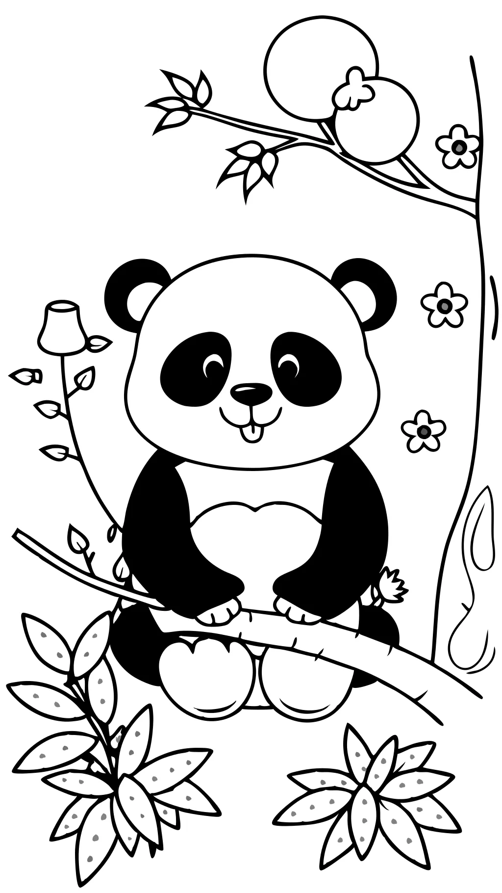 panda bear coloring pages printable